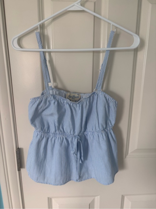 PacSun Tops - Your Favorite by Pacsun Light Blue Pinstripe Top